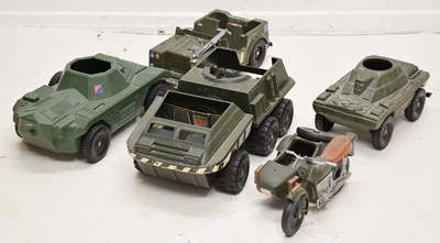 Lot 497 - Collection of Action Man and other plastic model vehicles