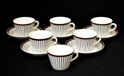 Lot 610 - Stig Lindberg for Gustavsberg - Benporslin 'Spisa Ribb' pattern Swedish tea or coffee set