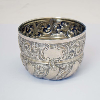 Lot 248 - Victorian silver bowl with foliate scroll decoration