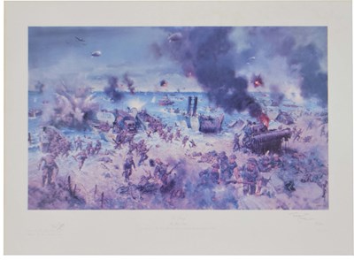 Lot 468 - After Terence Cuneo (20th century) - Signed limited edition print - 'D-Day'
