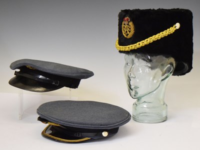 Lot 470 - Royal Air Force RAF bandsman's black fur Busby