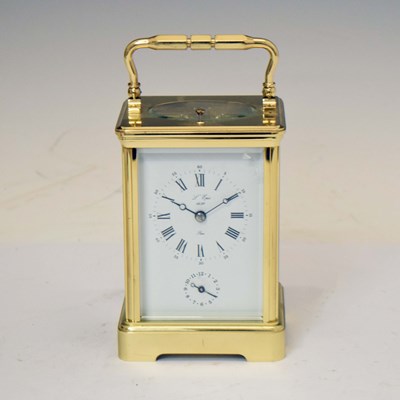 Lot 751 - L' Épée, Paris - French brass cased repeater carriage clock