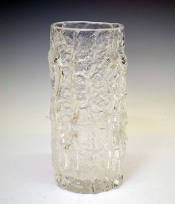 Lot 565 - Geoffrey Baxter for Whitefriars - Clear glass 'Bark' vase