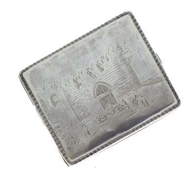 Lot 291 - 20th century white metal cigarette case