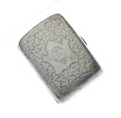 Lot 219 - Late Victorian silver cigarette case