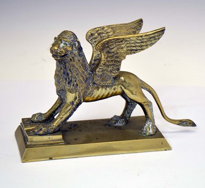 Lot 229 - 19th century Italian model of the winged lion of St. Mark's, Venice