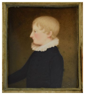 Lot 380 - Early 19th century portrait miniature on ivory