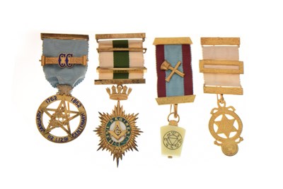 Lot 403 - Four Masonic jewels