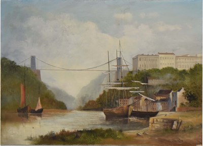 Lot 703 - John E. Gore (20th century) - Oil on canvas - Clifton Suspension Bridge