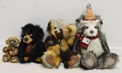 Lot 522 - Charlie Bears - Group of four teddy bears