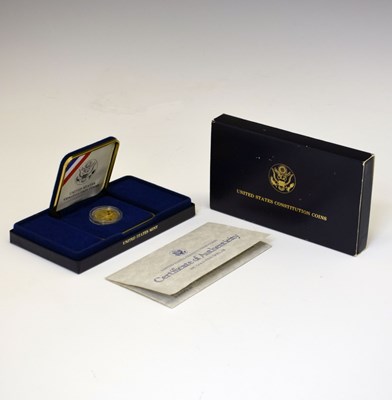 Lot 215 - USA gold $5 proof coin, 1987