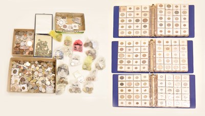 Lot 348 - Collection of World coins in three albums and loose, etc