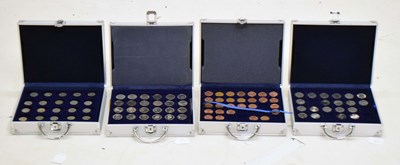 Lot 330 - Four coin collector cases of GB coins and Royal Mint commemorative coins