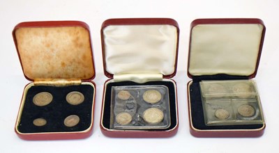 Lot 307 - Three Maundy Money sets, Edward VII 1902 and 1906; George V 1926