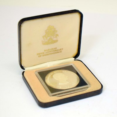 Lot 328 - Bahamas - Elizabeth II silver $10 coin commemorating the Fifth Anniversary of Independence, 1978