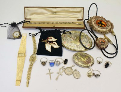 Lot 193 - Collection of costume jewellery and silver jewellery