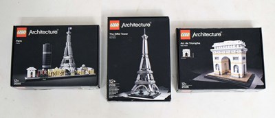 Lot 478 - LEGO Architecture - Group of three Paris sets