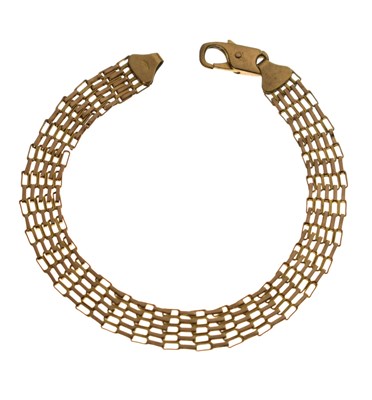 Lot 148 - 9ct gold fancy link bracelet