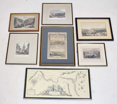 Lot 675 - Seven 19th century and later engravings of Bristol