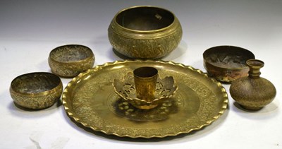 Lot 314 - Group of Indian and other Eastern brassware