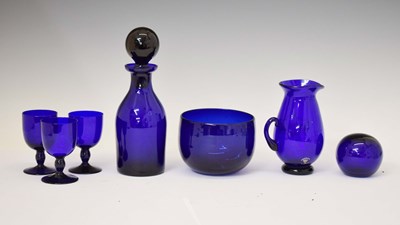 Lot 551 - Collection of Bristol Blue Glass