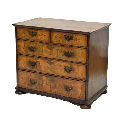 Lot 503 - George I walnut chest of drawers