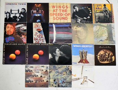 Lot 438 - A good collection of eighteen John Lennon and Paul McCartney 33 rpm vinyl records