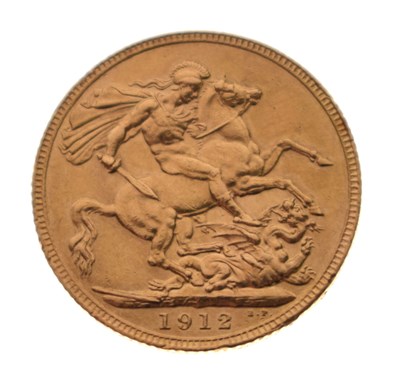 Lot 199 - George V gold sovereign, 1912