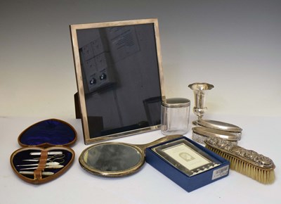 Lot 228 - Assorted silver dressing table items