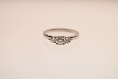 Lot 6 - Diamond trilogy ring by Nicholas Wylde