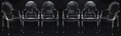 Lot 452 - Phillippe Starck (b. 1940) for Kartell - Set of six 'Louis Ghost' chairs