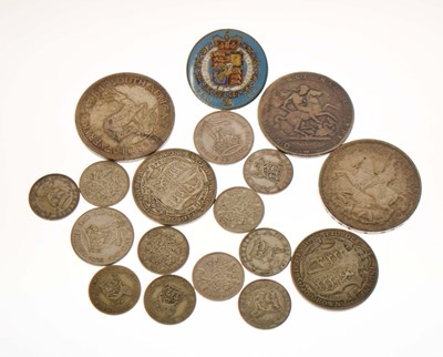 Lot 322 - Assorted pre-1947 silver coinage, etc