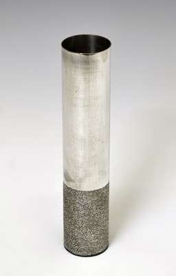 Lot 441 - Bremer Silberwaren Fabrik (BSF), German, 1990s silver plated 'Raureif' (Hoarfrost) vase