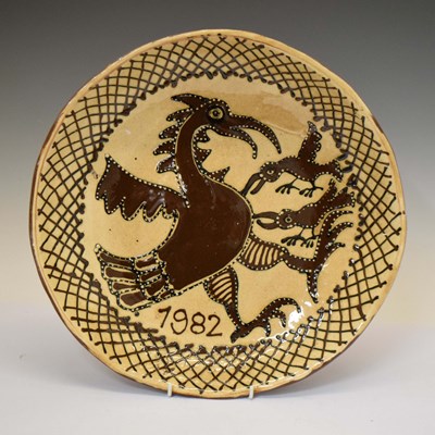 Lot 588 - Slipware dish in the 17th century style