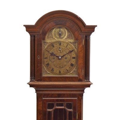 Lot 462 - J. W. Benson, London - Mahogany longcase clock of small proportions
