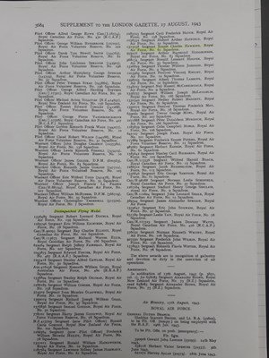 Lot 338 - Warrant Officer Ernest Charles Hawkins D.F.M. - 61 Squardron RAF