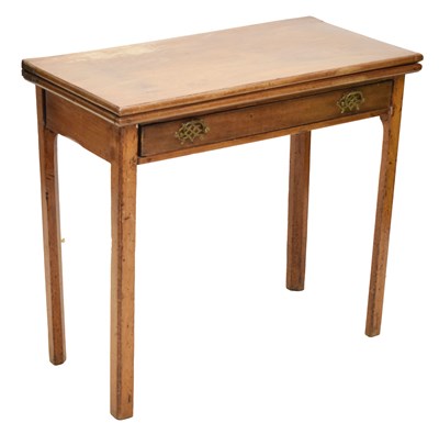 Lot 764 - George III mahogany card table
