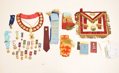 Lot 402 - Collection of The Royal Antediluvian Order of Buffaloes (RAOB) jewels, etc