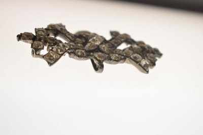 Lot Georgian paste unmarked silver pendant brooch
