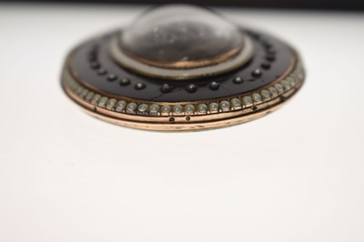 Lot Georgian enamelled mourning pendant brooch