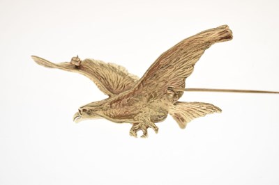 Lot 14ct yellow gold Eagle brooch
