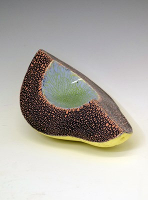 Lot 437 - Kate Malone (born 1959), ceramic Quartered Avocado Pear, circa 2000