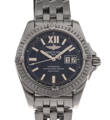 Lot 121 - Breitling - Cockpit automatic chronometer bracelet watch, ref. A49350