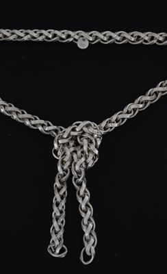 Lot 113 - Links of London 'Infinity Knot' silver rope link necklace