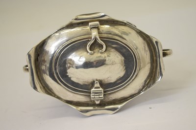 Lot Edward VII silver tea caddy in the manner of Oliver Baker