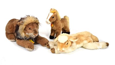 Lot 407 - Steiff - Cosy Ferdy pony, Molly Leo & Molly Calf