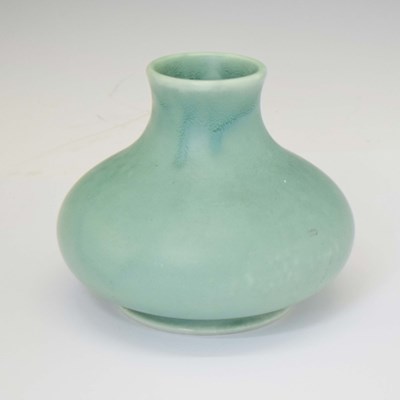 Lot 596 - William Moorcroft ovoid vase, with mottled green glaze