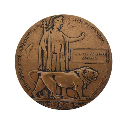 Lot 461 - First World War memorial plaque