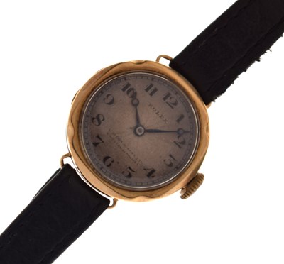 Lot 211 - Rolex - Lady's 1920s 9ct gold cased wristwatch