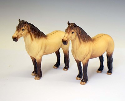 Lot 582 - Pair of Beswick Highland Pony figures
